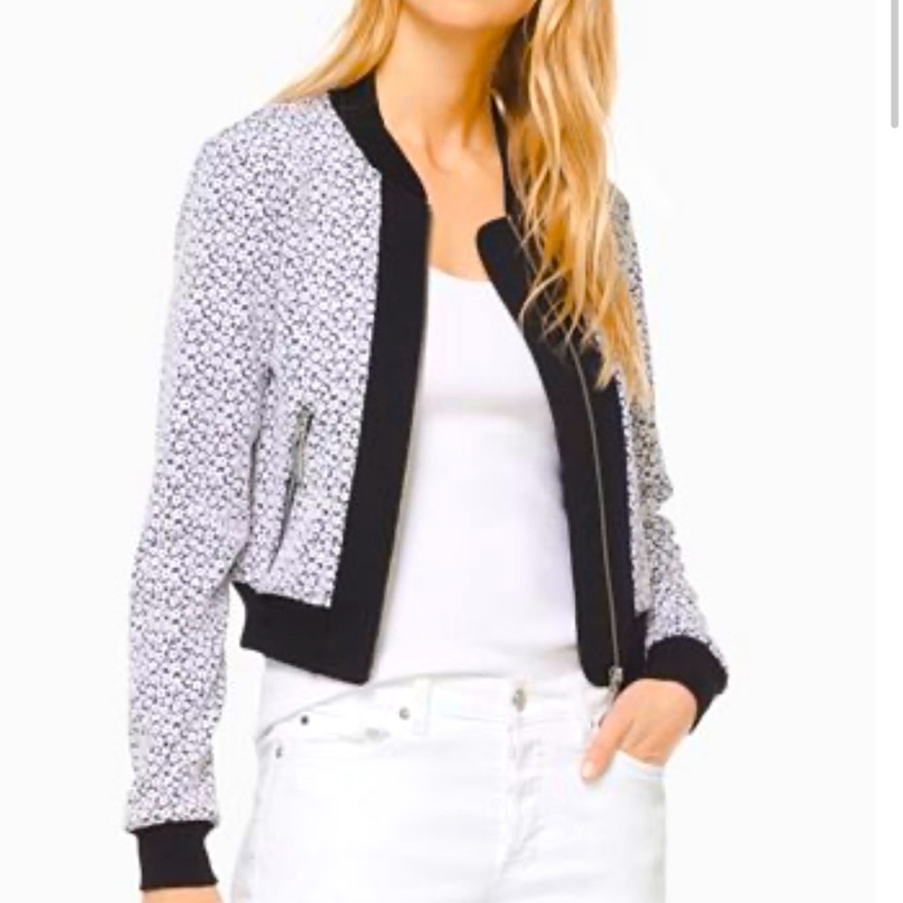 MICHAEL Michael Kors Women’s Floral Bomber Jacket Size Medium
